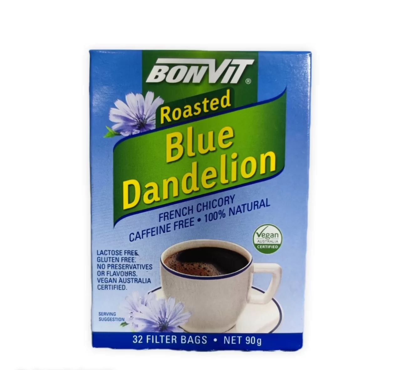 Bonvit Roasted Blue Dandelion 32 Filter Bags Net 90g