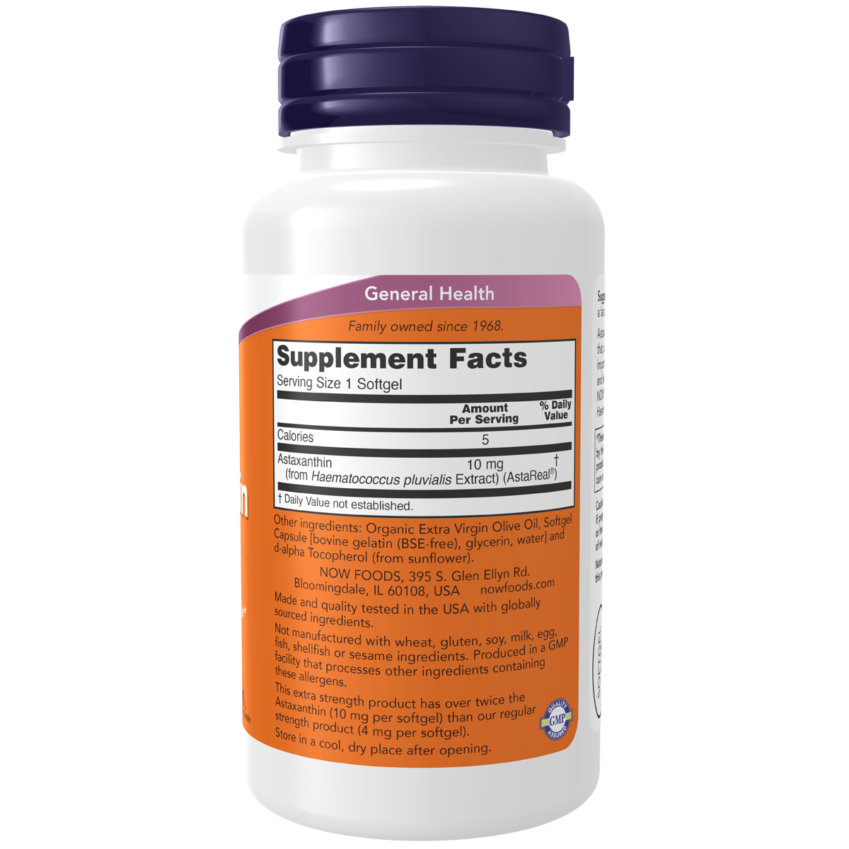 Now Astaxanthin 10mg 60SG