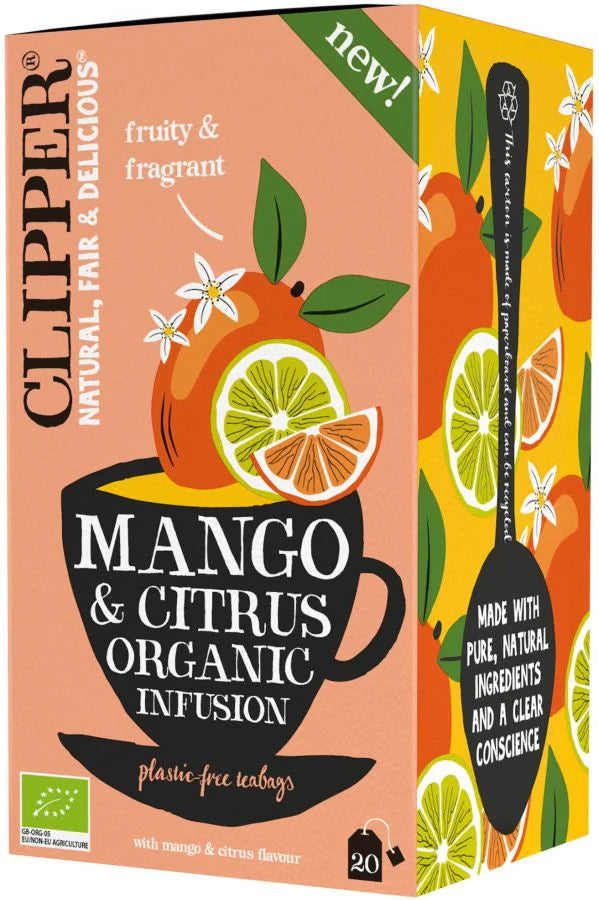 Clipper Tea Mango & Citrus Organic Infusion 20 Tea Bags