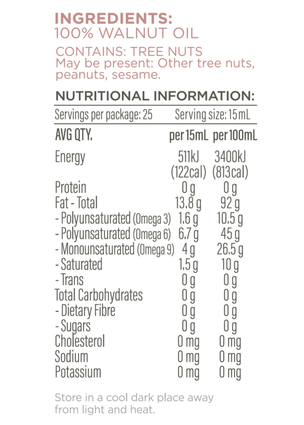 Plenty Walnut Oil 375ml