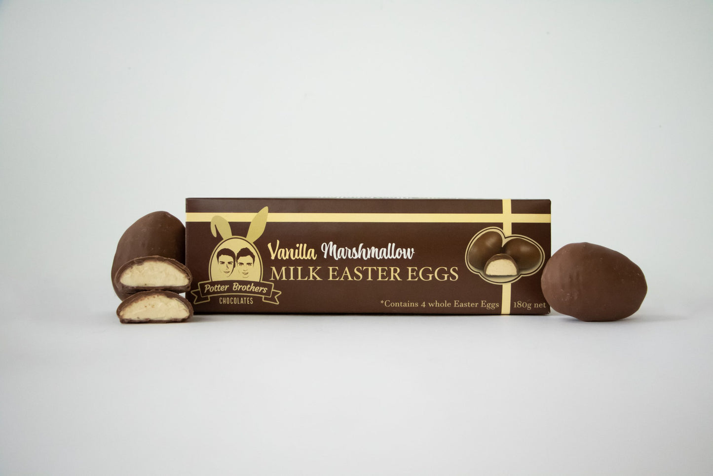 Potter Brother Whole Milk Vanilla Marshmallow Easter Eggs 4 Pack