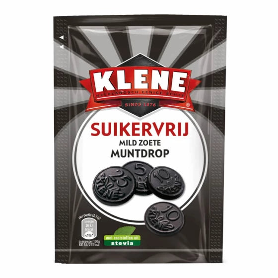 Klene Mild Sugar Free Sweet Coins 100g Liquorice