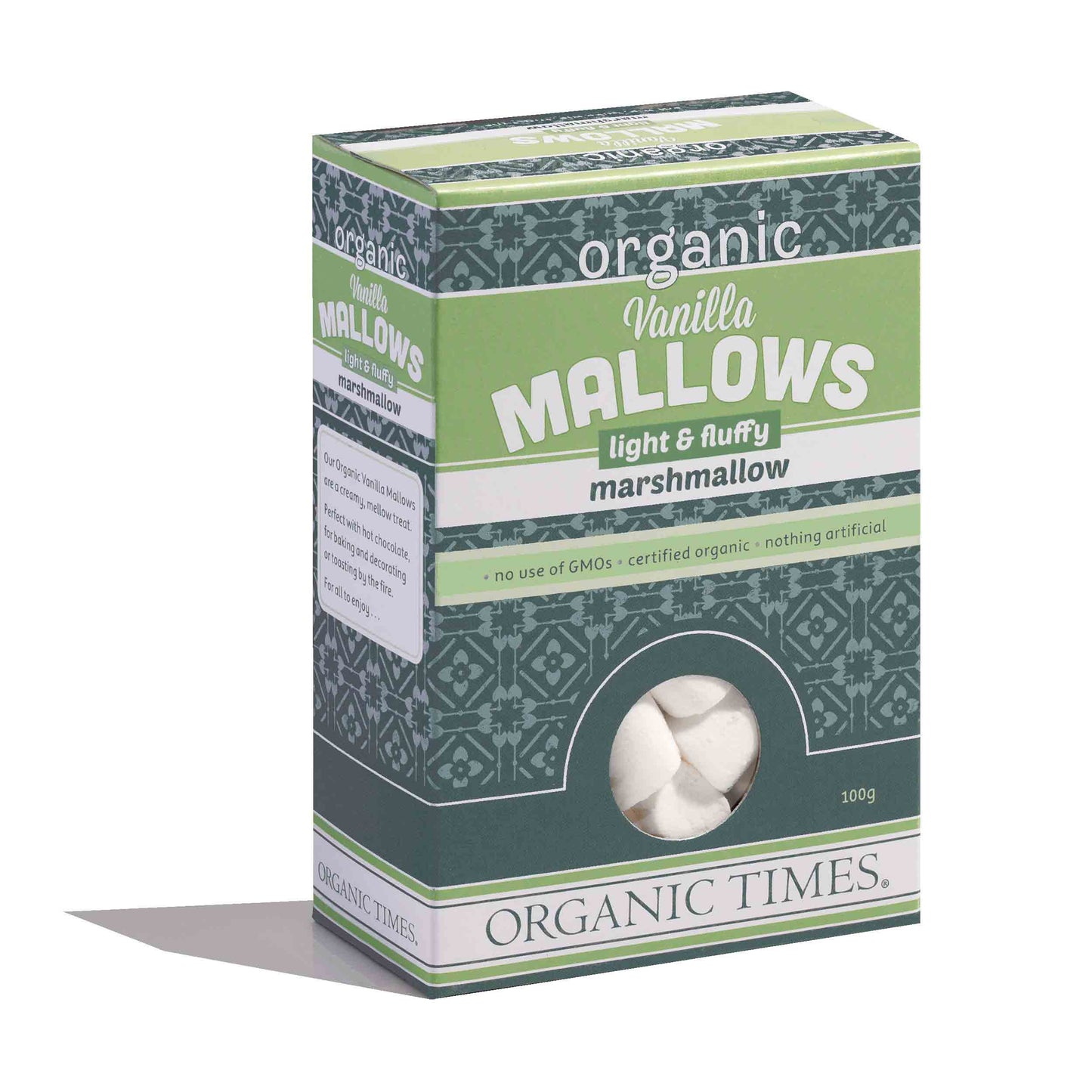 Organic TimesVanilla Mallows Marshmallows 100g