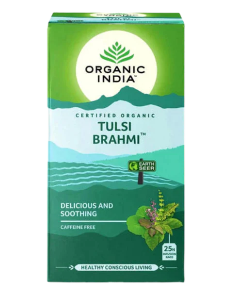 Organic India Tulsi Brahmi 25 Tea Bags