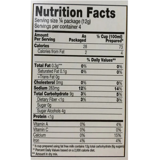 Simply Delish Instant Pudding & Pie Filling - Chocolate 48gm