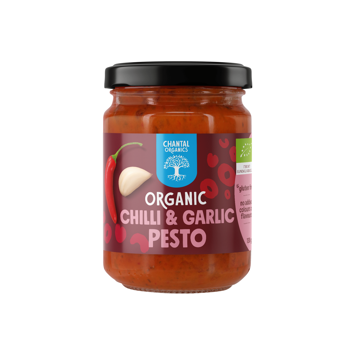 Chantal Organics Organic Chilli & Garlic Pesto 130G