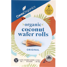 Ceres Organic Coconut Wafer Rolls, Original - 80g