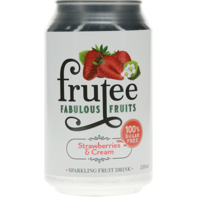 Frutee Fabulous Fruits Strawberries & Cream Sparkling Fruit Drink 330ml