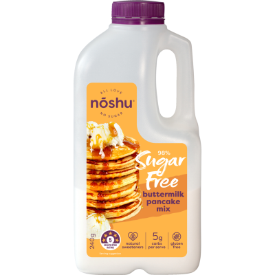 Noshu 98% Sugar Free Buttermilk Pancake Mix 240g