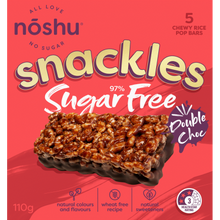 Noshu Snackles 97% Sugar Free Double Choc Bars 5 x 22g