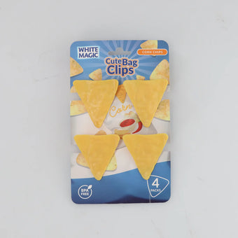 White Magic Cute Bag Clips Corn Chip