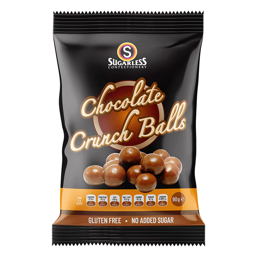 Sugarless Confectionery Chocolate Crunch Balls - 90g