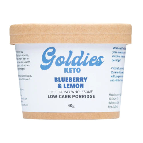 Goldies KETO Blueberry & Lemon Porridge40g