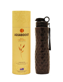 Copper Water Bottle Black 900ml