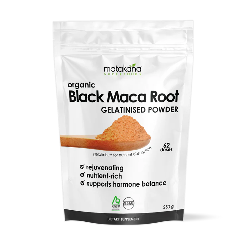 Matkana Superfoods Maca Root Black Gelatinised Powder 250g