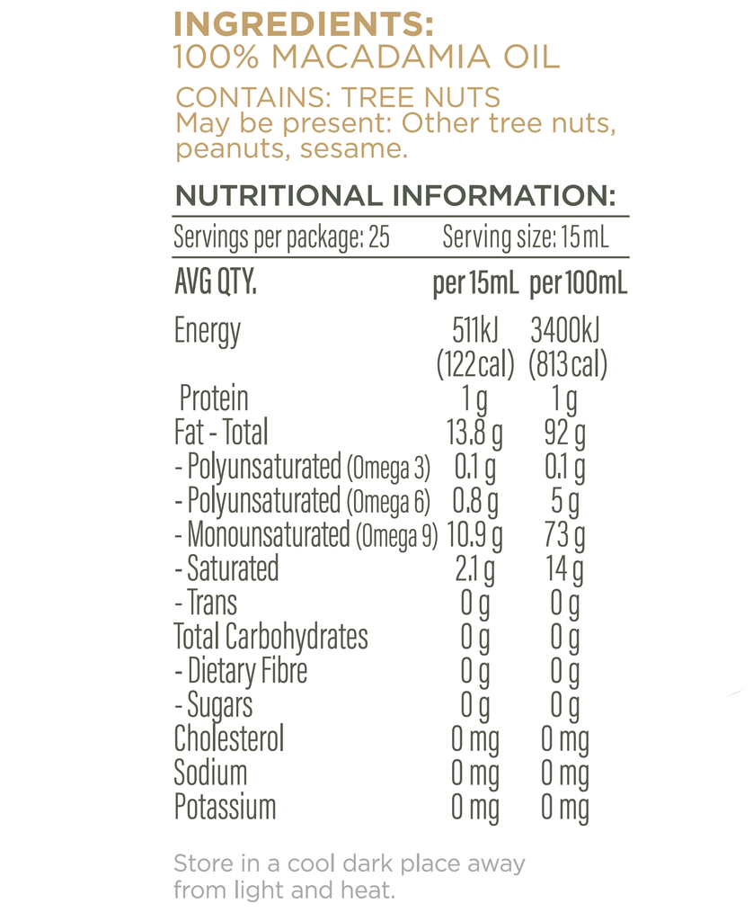 Plenty Macadamia Oil 375ml