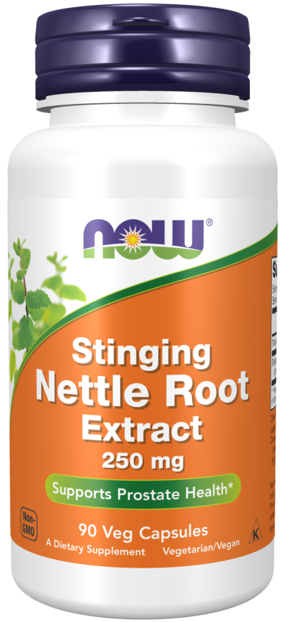 NOW Stinging Nettle Root Extract 250mg Veg Capsules 90