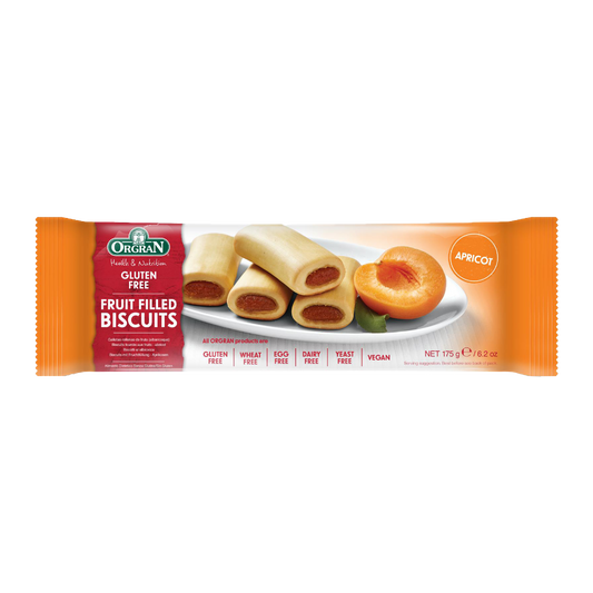 Orgran Gluten Free Fruit Filled Biscuits - Apricot 175g