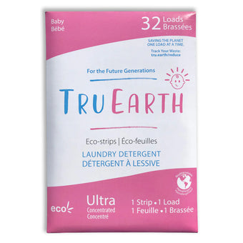 Tru Earth Eco-friendly Ultra Concentrated Laundry Detergent Baby Eco-Strips 32 Loads