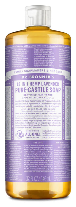 Dr. Bronner's Pure Castile Liquid Soap - Lavender 946ml