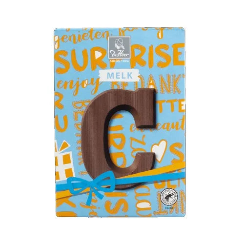 DE HEER CHOCOLATE LETTER MILK 'C' 65 g