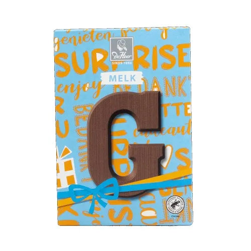 DE HEER CHOCOLATE LETTER MILK 'G' 65 g