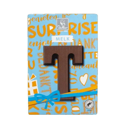 DE HEER CHOCOLATE LETTER MILK 'T' 65 g