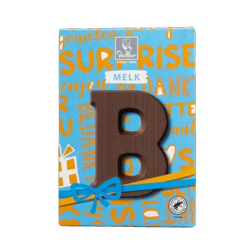 DE HEER CHOCOLATE LETTER MILK ‘B' 65g