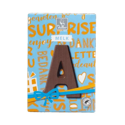 DE HEER CHOCOLATE LETTER MILK 'A' 65 g