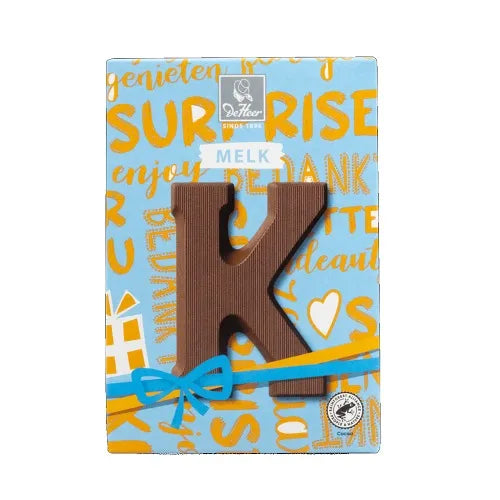 DE HEER CHOCOLATE LETTER MILK 'K' 65 g