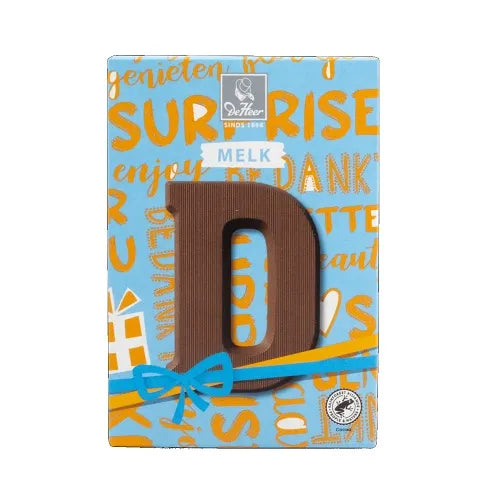 DE HEER CHOCOLATE LETTER MILK 'D' 65 g