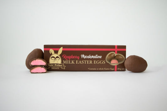 Potter Brother Whole Raspberry Marshmallow Easter Eggs 4 Pack