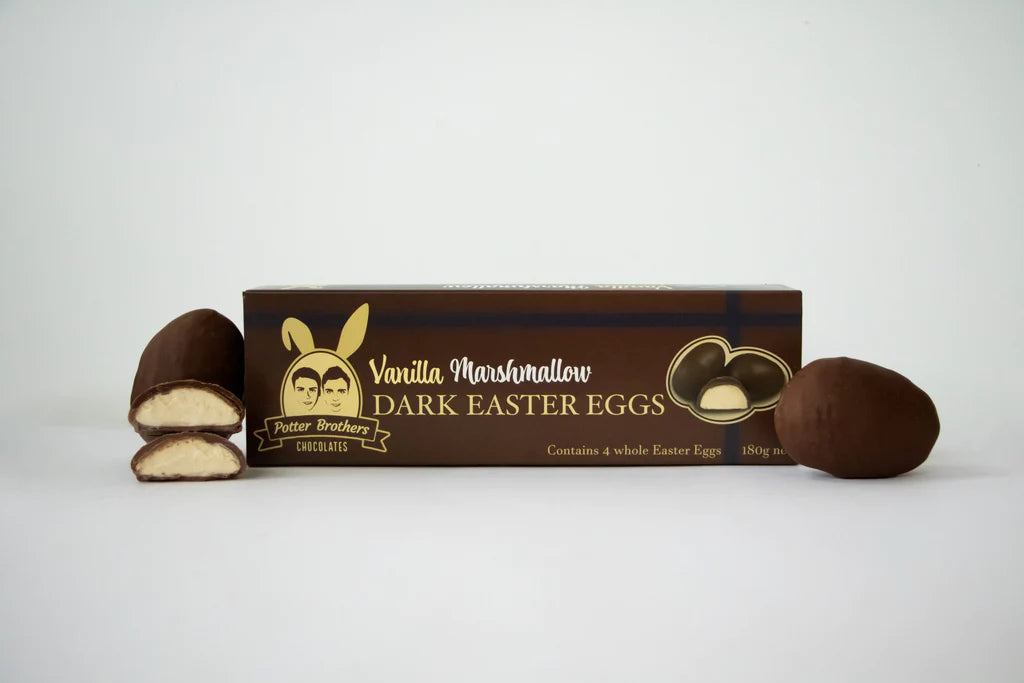 Potter Brother  Vanilla Marshmallow Dark Easter Eggs 4 Pack