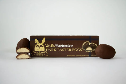 Potter Brother  Vanilla Marshmallow Dark Easter Eggs 4 Pack