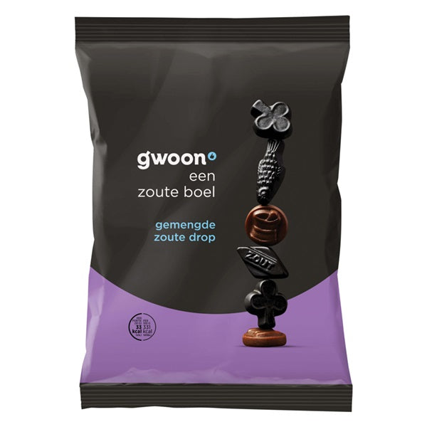 G’woon Mixed Salty Licorice 400g