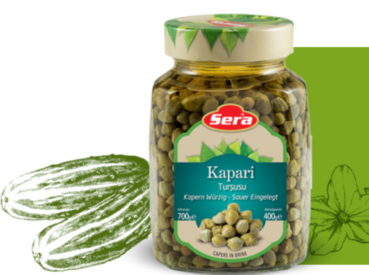 Sera Capers in brine pickled capers 340grm