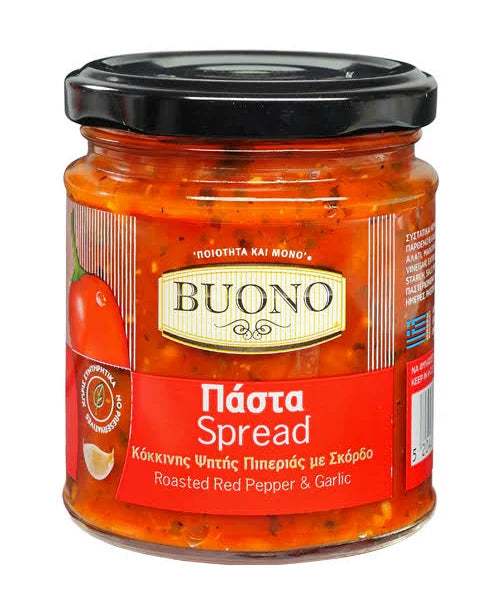Buono Roasted Red Pepper & Garlic Spread 200g