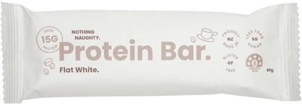 Nothing Naughty Protein Bar Flat White 40g