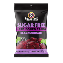 Sugarless Confectionery Hard Boiled Candy Blackcurrant  70g