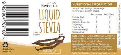 Sweet Nz Liquid Stevia Vanilla 100ml