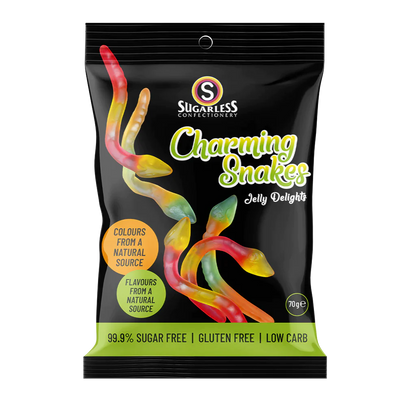 Sugarless Confectionery Charming Snakes Jelly 70g