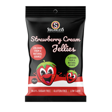 Sugarless Confectionery Strawberry Cream Jellies 70g