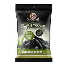 Sugarless Confectionery Soft Black Licorice 80g