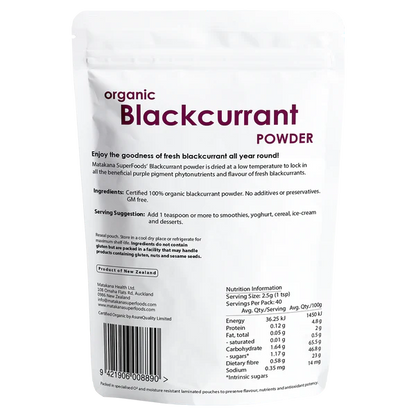 Matakana organic Blackcurrant Powder 100g