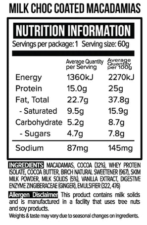 Vitawerx Milk Chocolate Macadamia