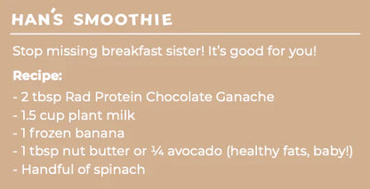 Real Rad Protein Chocolate Ganache 500g