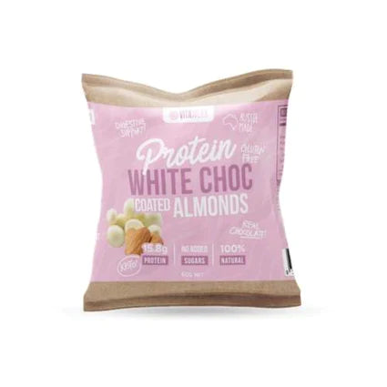 Vitawerx Protein White Choc Coated Almonds