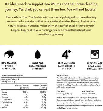 The Lactation Station White Choc Lactation Cookies