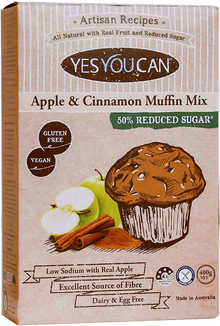 Yes You Can Apple and Cinnamon Muffin Mix Apple  400g