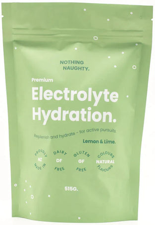 Nothing Naughty Electrolyte Hydration Powder 515g Lemon & Lime